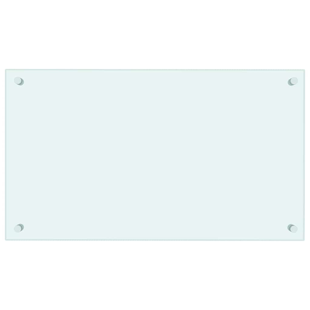 Vidaxl Splash Screen Kitchen 70x40 cm Bianco di vetro