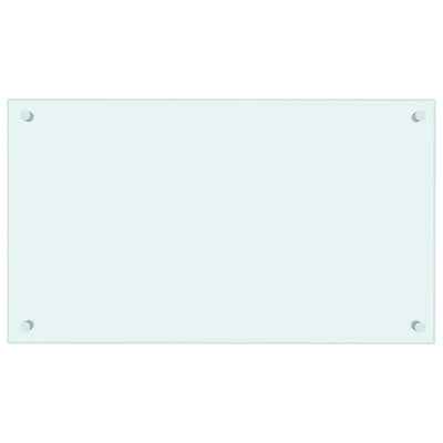 Vidaxl spatscherm keuken 70x40 cm gehard glas wit