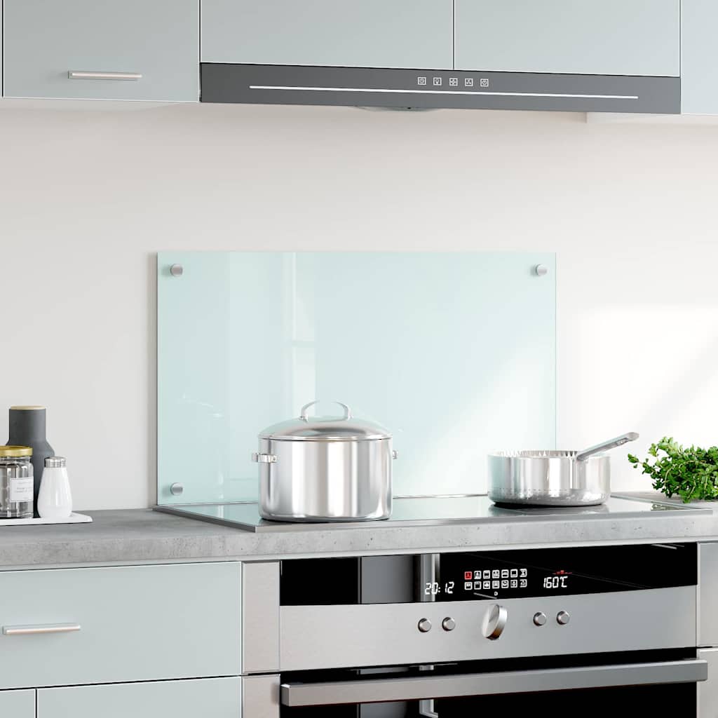 Vidaxl Splash Screen Kitchen 70x40 cm Bianco di vetro