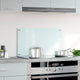 Vidaxl Splash Screen Kitchen 70x40 cm Bianco di vetro