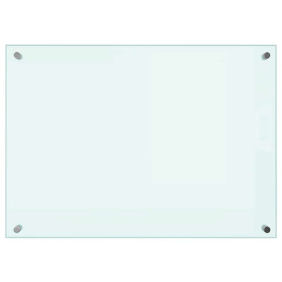 Vidaxl spatscherm keuken 70x50 cm gehard glas wit