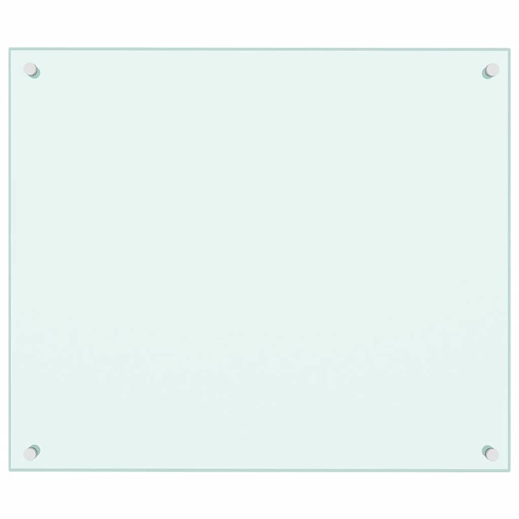 Vidaxl Splash Screen Kitchen 70x60 cm de vidrio templado blanco