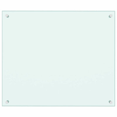 Vidaxl spatscherm keuken 70x60 cm gehard glas wit