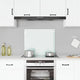 Vidaxl Splash Screen Kitchen 70x60 cm Bianco di vetro temperato