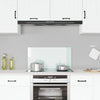 Vidaxl Splash Screen Kitchen 80x40 cm de vidrio endurecido blanco