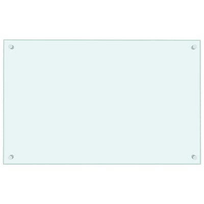 Vidaxl spatscherm keuken 80x50 cm gehard glas wit