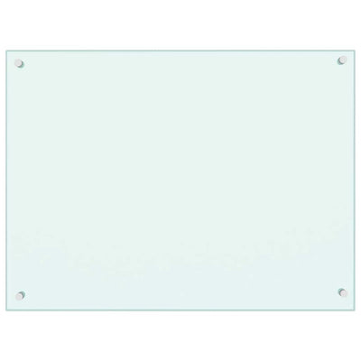 Vidaxl spatscherm keuken 80x60 cm gehard glas wit