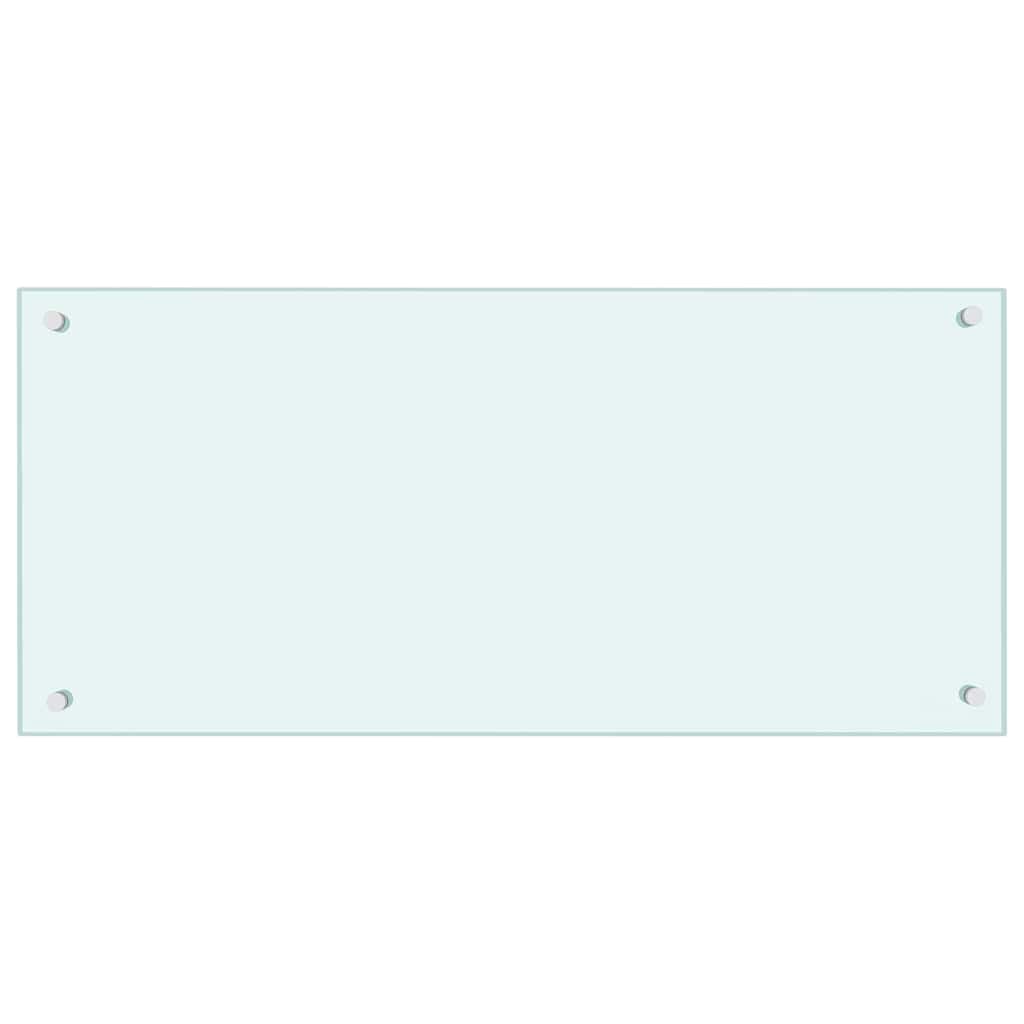 Vidaxl Splash Screen Kitchen 90x40 cm Bianco di vetro