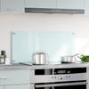 Vidaxl Splash Screen Kitchen 90x40 cm de vidrio labranza blanca