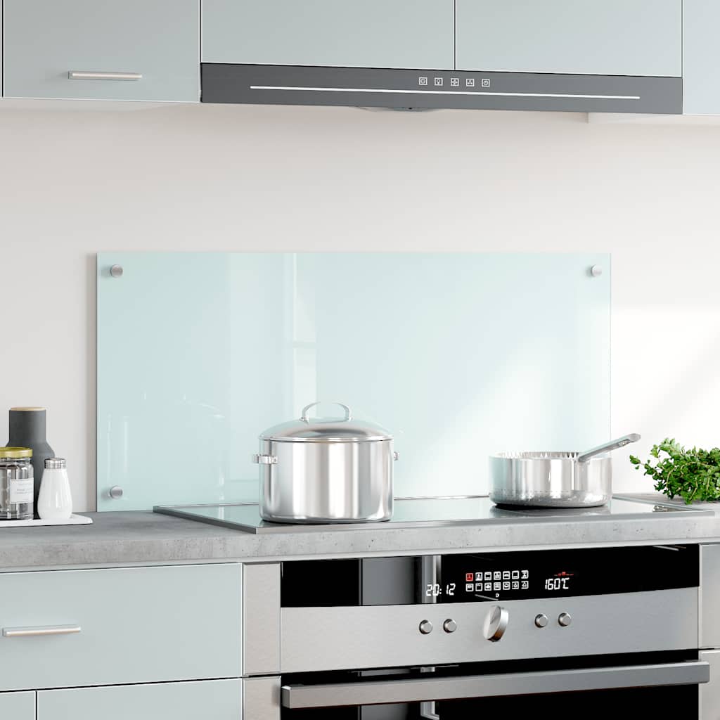 Vidaxl Splash Screen Kitchen 90x40 cm Bianco di vetro