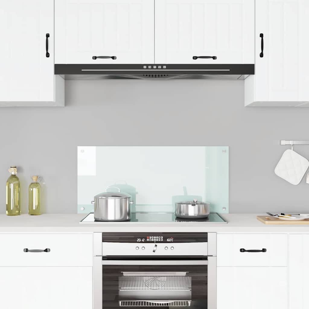 Vidaxl Splash Screen Kitchen 90x40 cm Bianco di vetro
