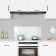 Vidaxl Splash Screen Kitchen 90x40 cm Bianco di vetro