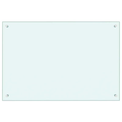 Vidaxl spatscherm keuken 90x60 cm gehard glas wit