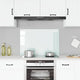 Vidaxl Splash Screen Kitchen 90x60 cm Bianco di vetro temperato
