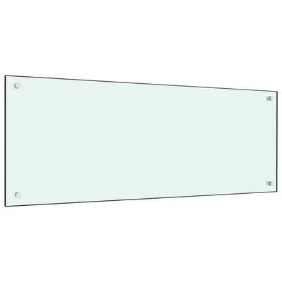 Vidaxl Splash Screen Kitchen da 100x40 cm Bianco di vetro temperato