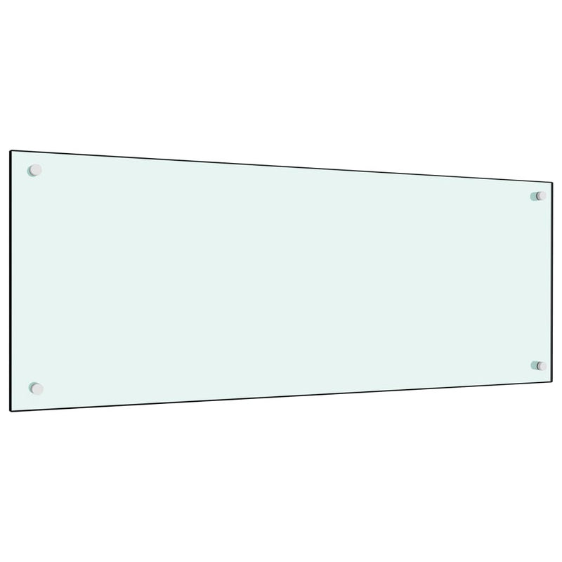 Vidaxl Splash Screen Kitchen 100x40 cm de vidrio templado blanco