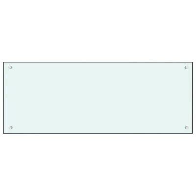 Vidaxl Splash Screen Kitchen da 100x40 cm Bianco di vetro temperato