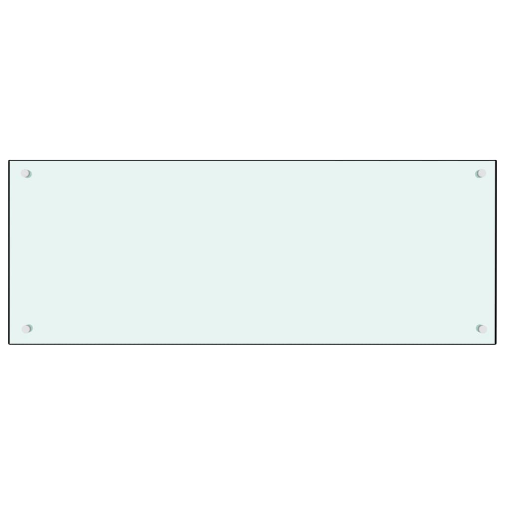 Vidaxl Splash Screen Kitchen 100x40 cm de vidrio templado blanco