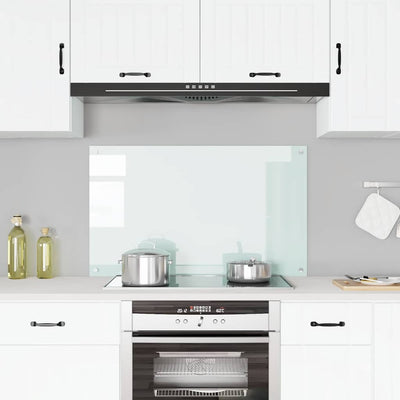 Vidaxl Splash Screen Kitchen 100x60 cm de vidrio templado blanco
