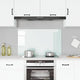 Vidaxl Splash Screen Kitchen 100x60 cm de vidrio templado blanco