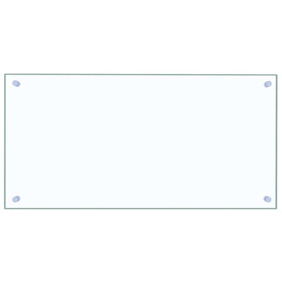 Vidaxl spatscherm keuken 80x40 cm gehard glas transparant