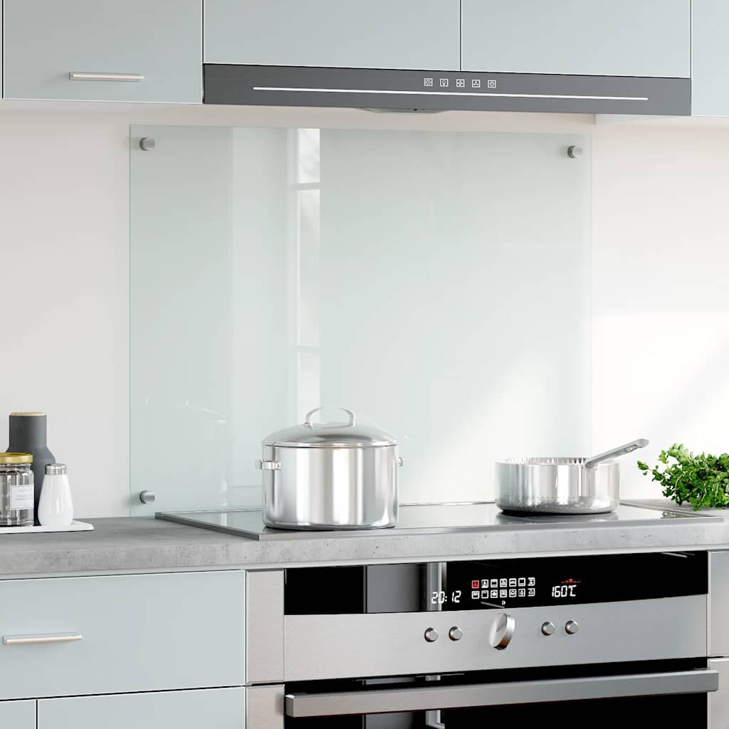 Vidaxl Splash Screen Kitchen Kitchen 80x60 cm vetro indurito trasparente