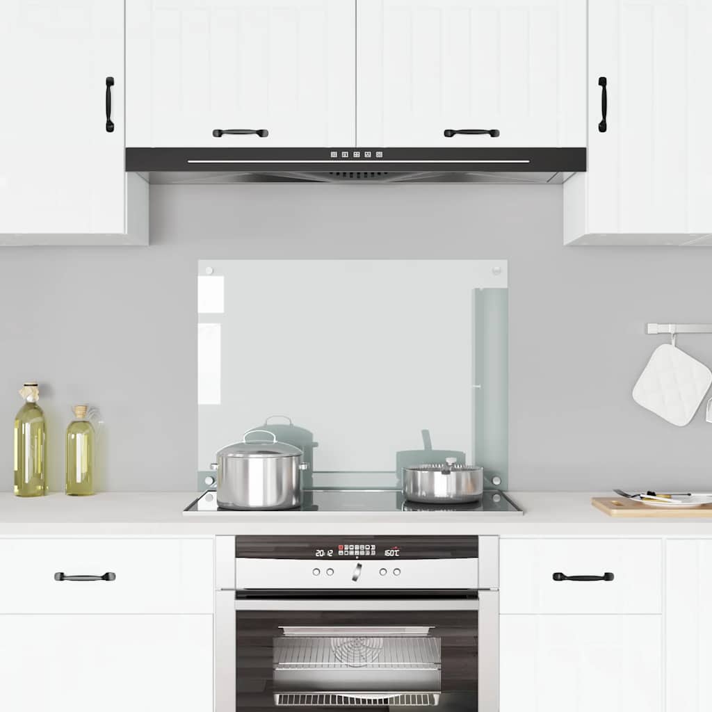 Vidaxl Splash Screen Kitchen Kitchen 80x60 cm vetro indurito trasparente