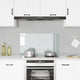 Vidaxl spatscherm keuken 90x50 cm gehard glas transparant
