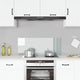 Vidaxl spatscherm keuken 100x40 cm gehard glas transparant