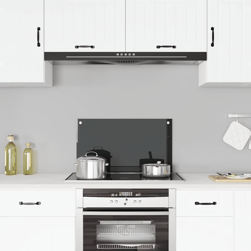 Vidaxl Splash Screen Kitchen 70x40 cm Termina vetro nero