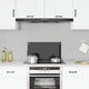 Vidaxl Splash Screen Kitchen 70x40 cm Termina vetro nero