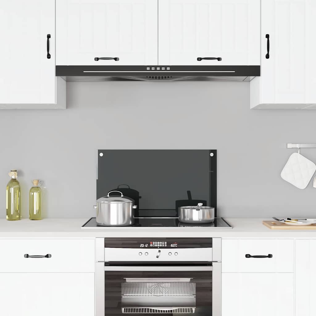 Vidaxl Splash Screen Kitchen 70x40 cm Termin Glass Negro