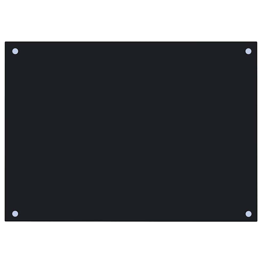 Vidaxl Splash Screen Kitchen 70x50 cm Termin Glass Negro