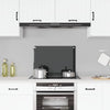 Vidaxl Splash Screen Kitchen 70x50 cm Termin Glass Negro