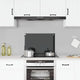Vidaxl spatscherm keuken 70x50 cm gehard glas zwart