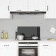 Vidaxl spatscherm keuken 80x40 cm gehard glas zwart