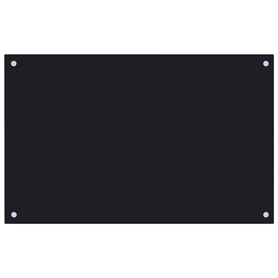 Vidaxl Splash Screen Kitchen Cucina 80x50 cm Black indurito