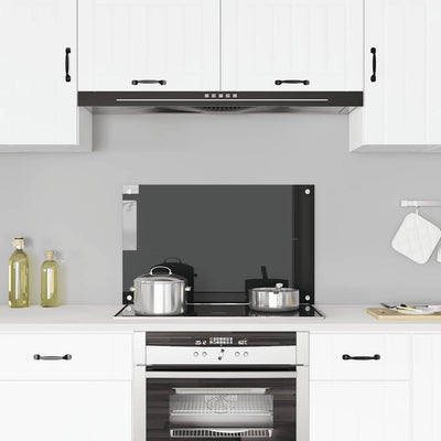 Vidaxl Splash Screen Kitchen Cucina 80x50 cm Black indurito