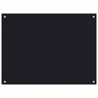 Vidaxl Splash Screen Kitchen Cucina 80x60 cm Termina vetro nero