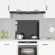 Vidaxl Splash Screen Kitchen Cucina 80x60 cm Termina vetro nero