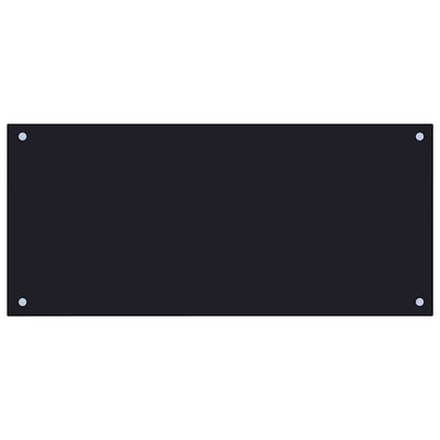 Vidaxl Splash Screen Kitchen 90x40 cm Black indurito