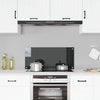 Vidaxl Splash Screen Kitchen 90x40 cm Black indurito