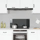 Vidaxl Splash Screen Kitchen 90x40 cm Black indurito