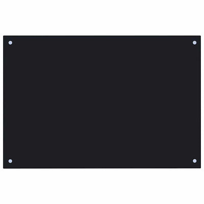 Vidaxl Splash Screen Kitchen Cucina 90x50 cm Black indurito