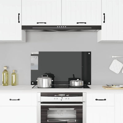 Vidaxl Splash Screen Kitchen Cucina 90x50 cm Black indurito
