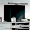 Vidaxl Splash Screen Kitchen 90x60 cm de vidrio endurecido negro