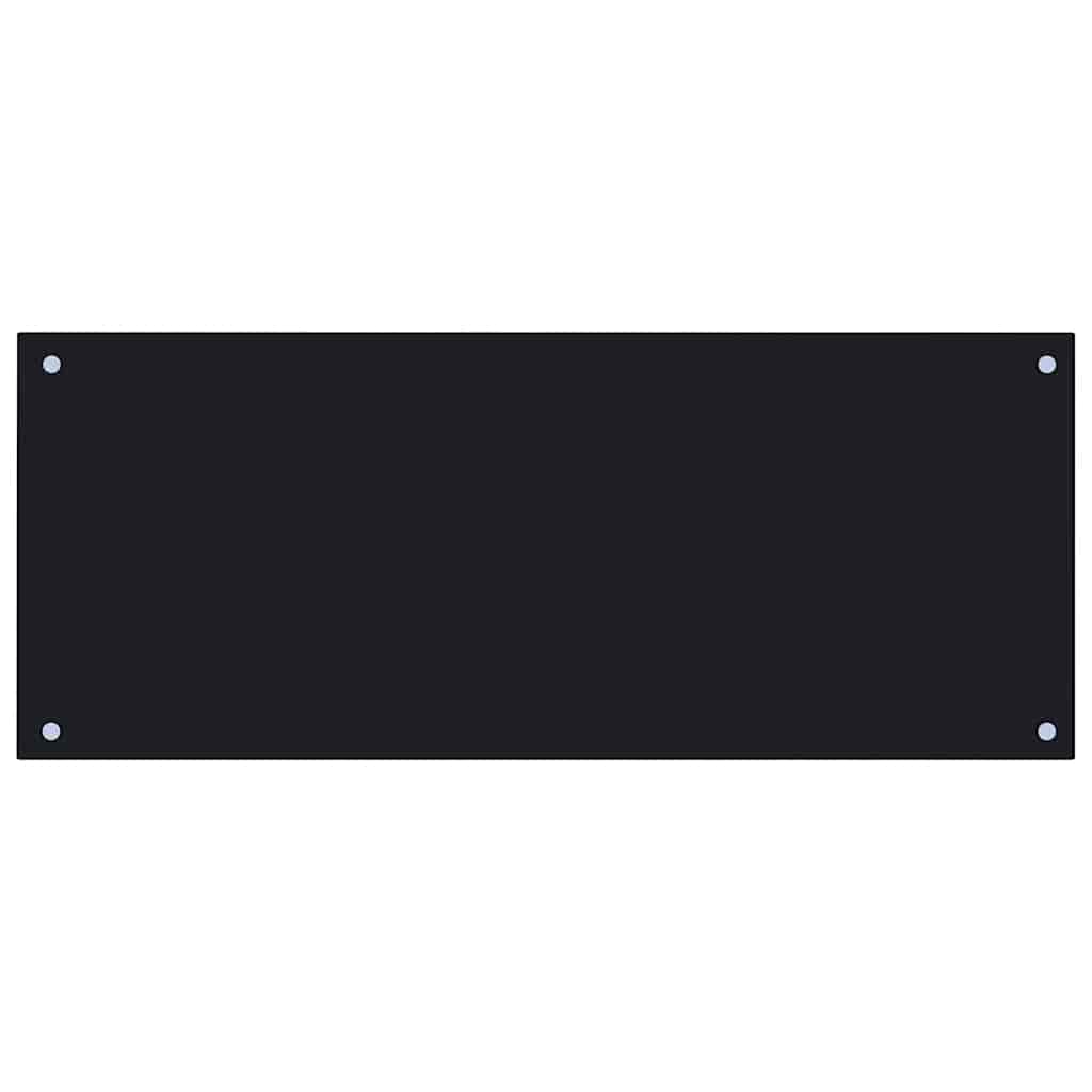 Vidaxl Splash Screen Kitchen 100x40 cm Termin Glass Negro