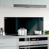 Vidaxl Splash Screen Kitchen cucina 100x40 cm Termina vetro nero