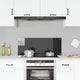 Vidaxl Splash Screen Kitchen cucina 100x40 cm Termina vetro nero
