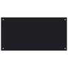 Vidaxl Splash Screen Kitchen 100x50 cm de vidrio templado negro